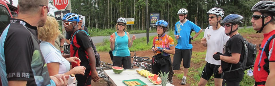 Did we mention the guides did a great job of providing snacks during our long days of cycling?
