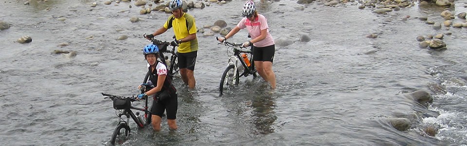 The last day included various challenges - including crossing several rivers